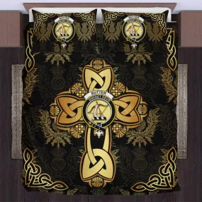 Butter Clan Bedding Sets Gold Thistle Celtic Style