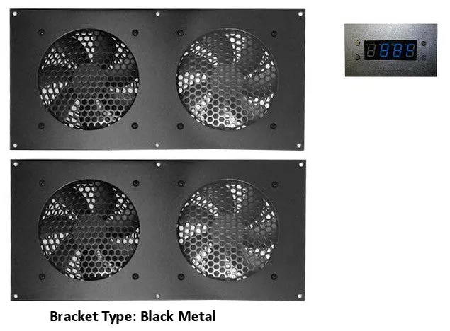 Cabcool 1202-2 Two-Dual 120mm Kits with our Power Supply, Programmable Thermal Control & LED Display