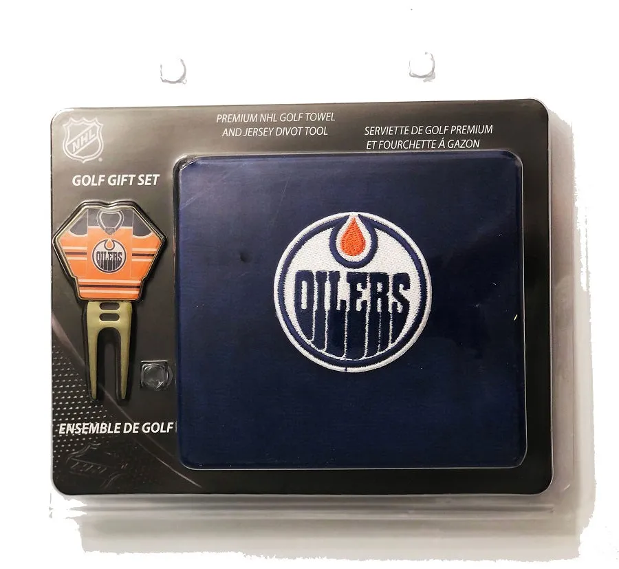 Caddy Pro NHL Edmonton Oilers Golf Towel & Divot Tool Set