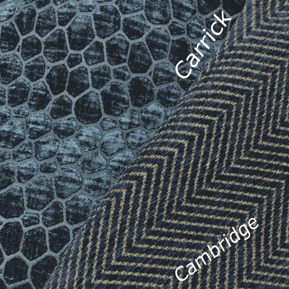 Cambridge Dark Blue Herringbone Chenille Pillow Cover