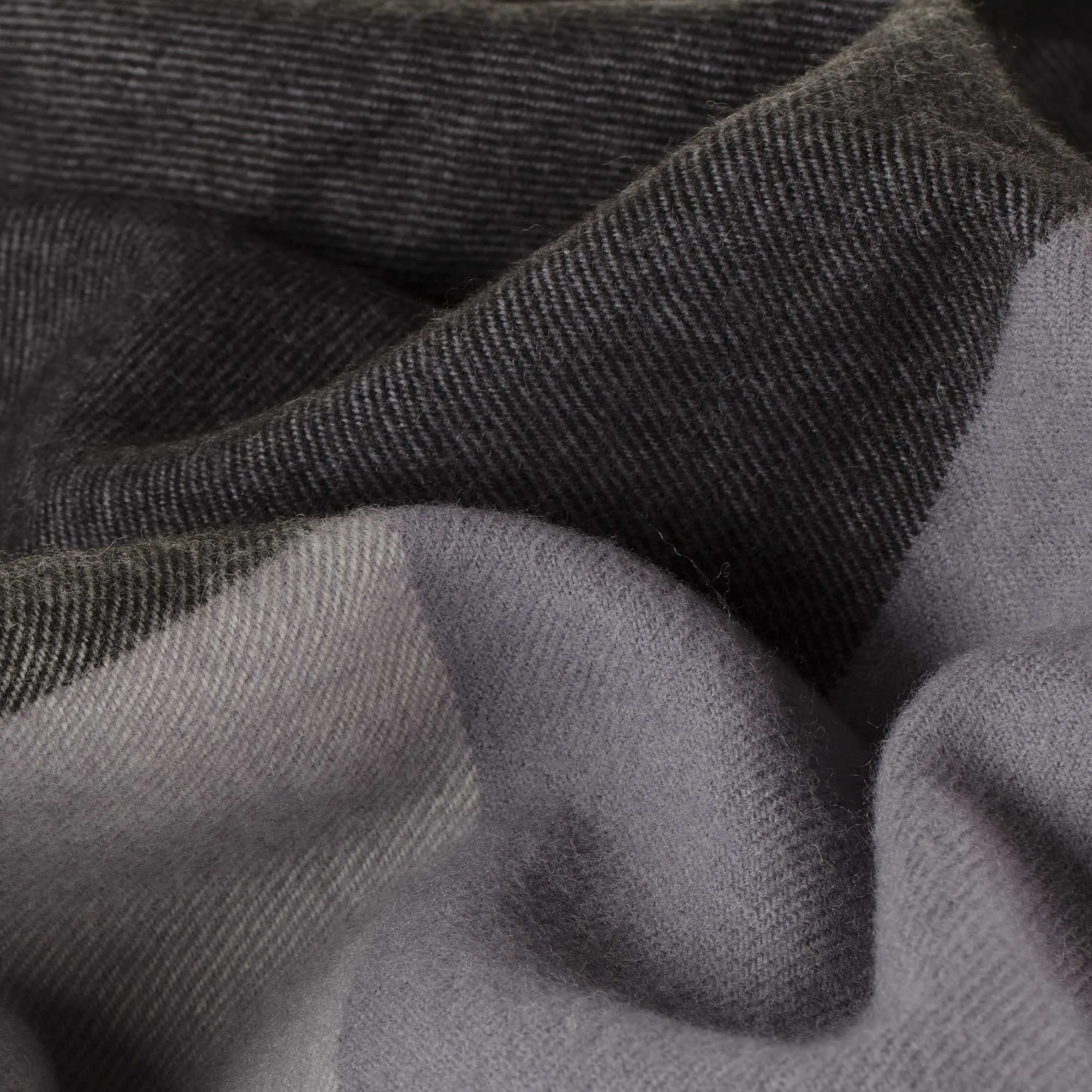 Caracas Merino Blanket [Black/Grey/Cream]