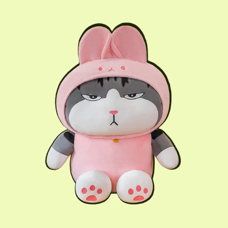 Cat Plushie Transforming with Animal Outfit Collection