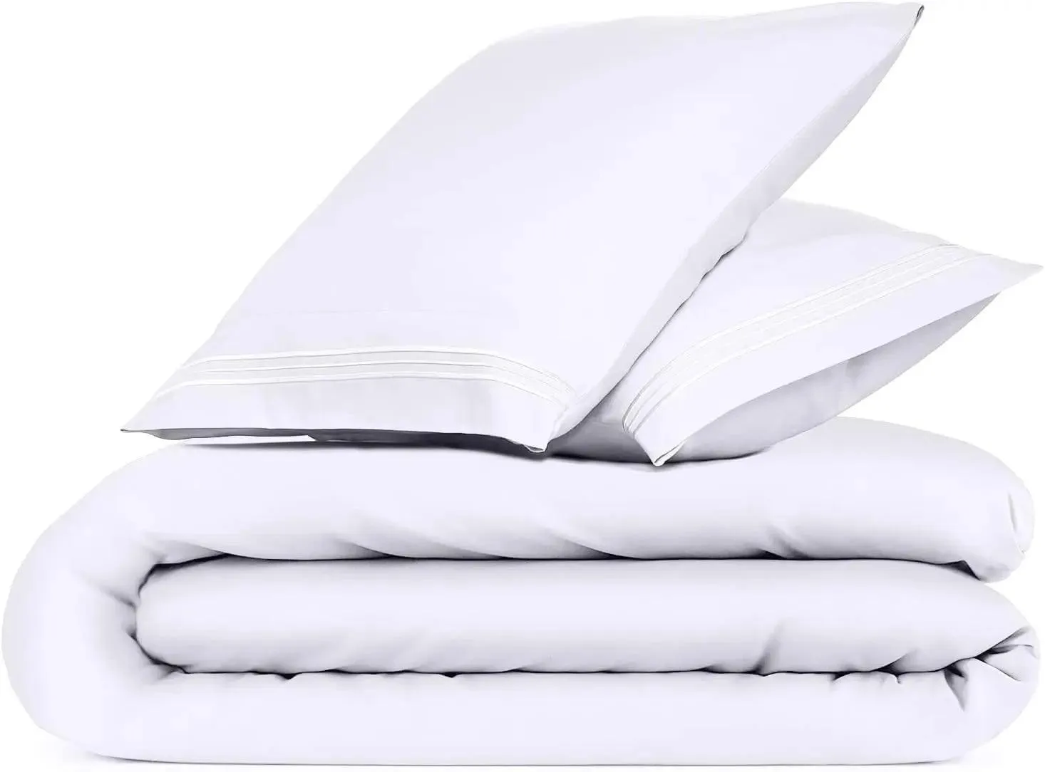 CGK Plain Duvet Cover Set-White