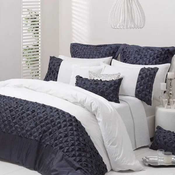 Checkers Indigo Pillowcase Pair by Logan and Mason