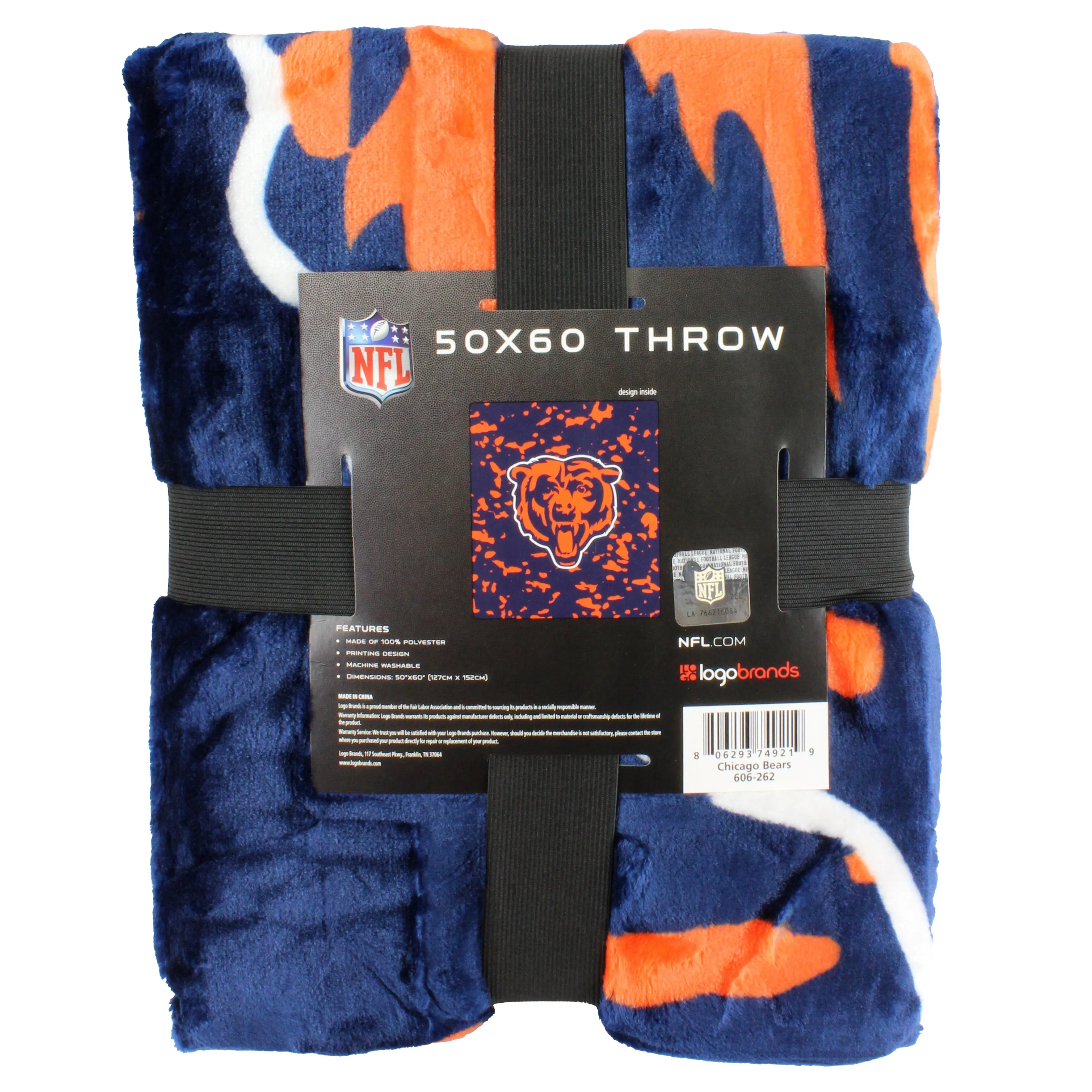 Chicago Bears NFL Throw Blanket, 50" x 60"