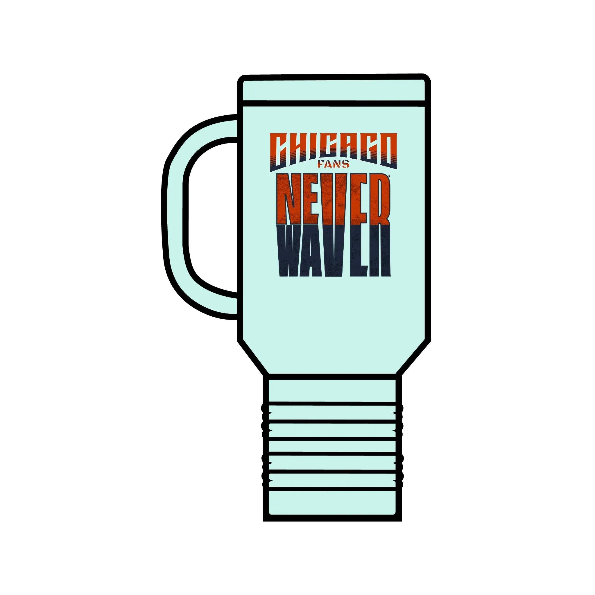 Chicago Fans Never Waver Insulated Travel Mug, 40oz