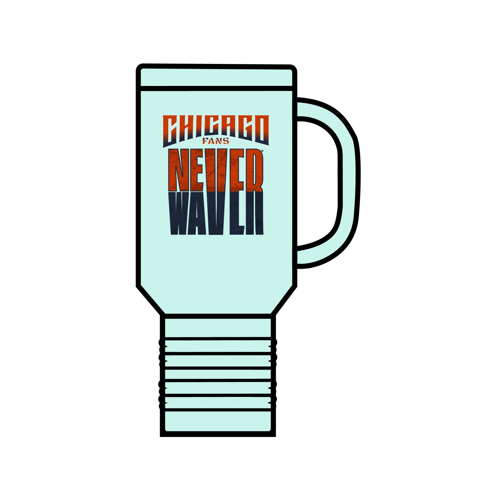 Chicago Fans Never Waver Insulated Travel Mug, 40oz