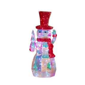 Christmas Iridescent 32" Holiday Snowman LED lights