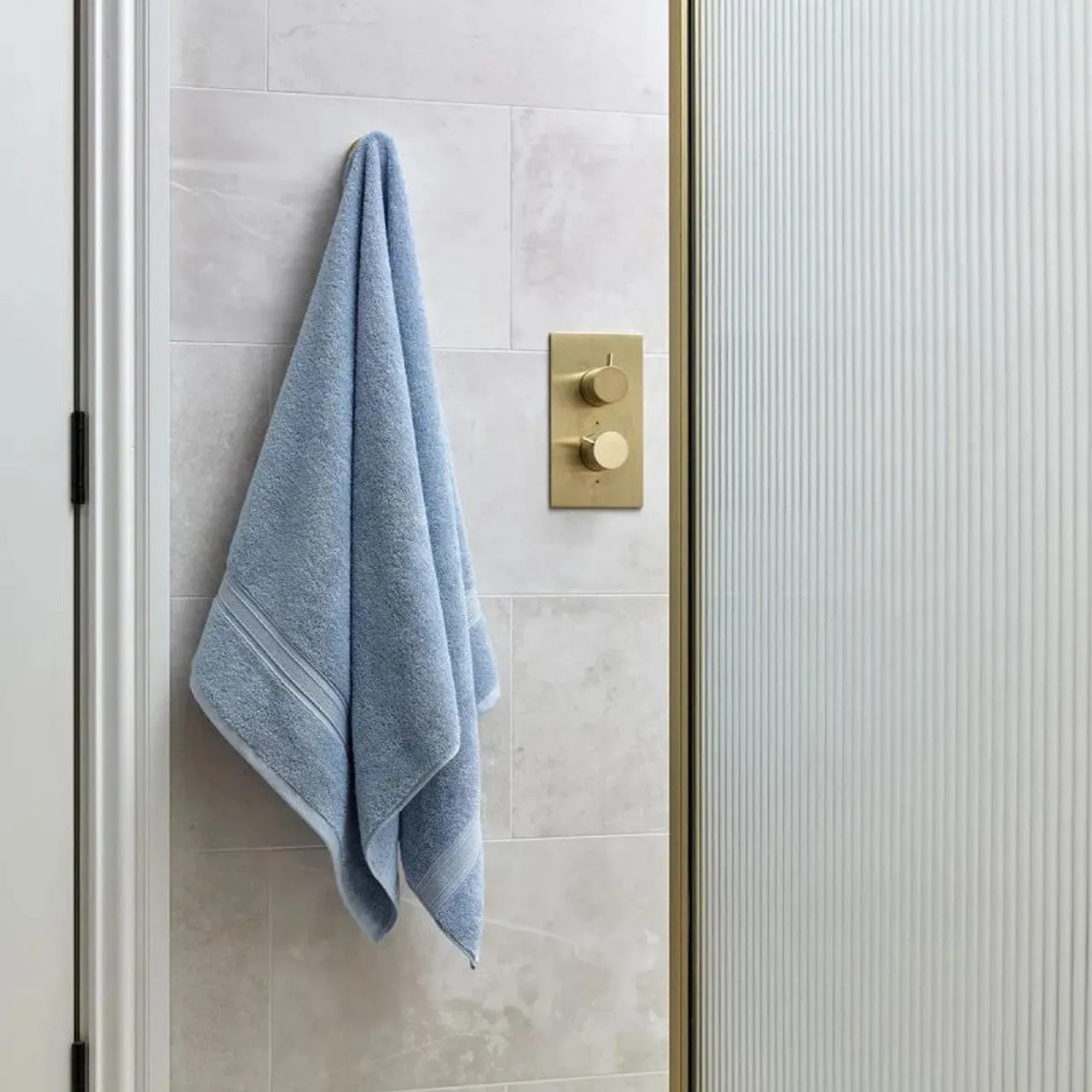 Christy Serene Combed Cotton Towel - Faded Denim