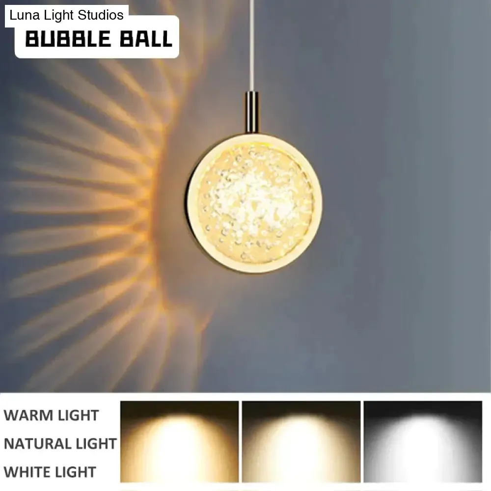 Clara - LED Crystal Glass Ball Pendant Lights for Indoor Lighting