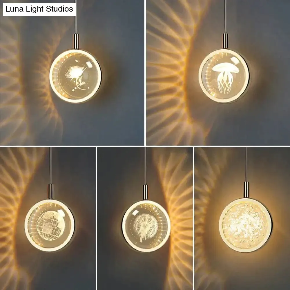 Clara - LED Crystal Glass Ball Pendant Lights for Indoor Lighting