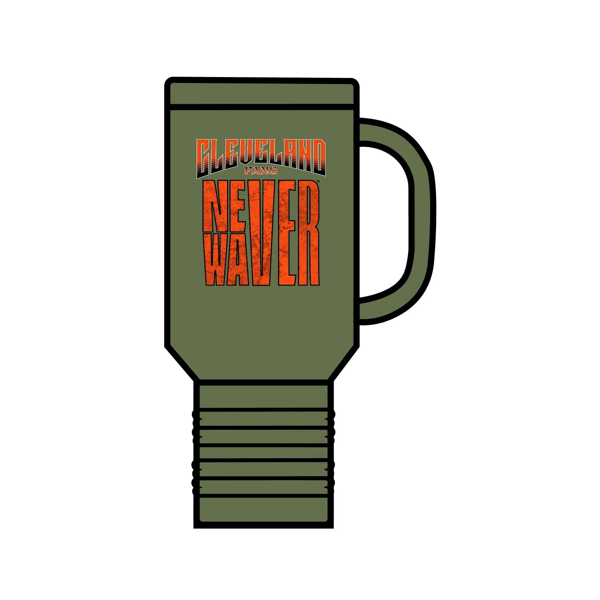 Cleveland Fans Never Waver Insulated Travel Mug, 40oz