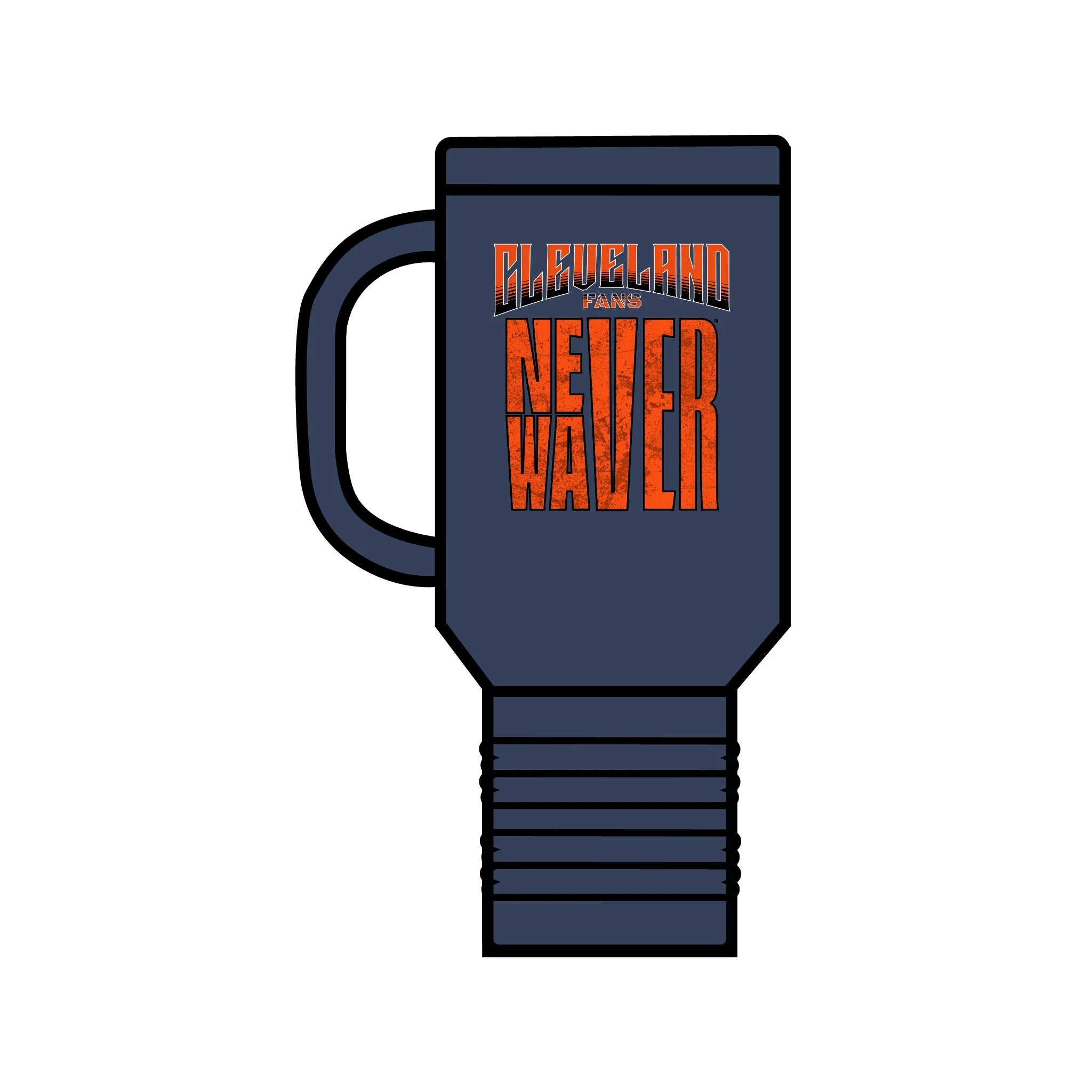 Cleveland Fans Never Waver Insulated Travel Mug, 40oz