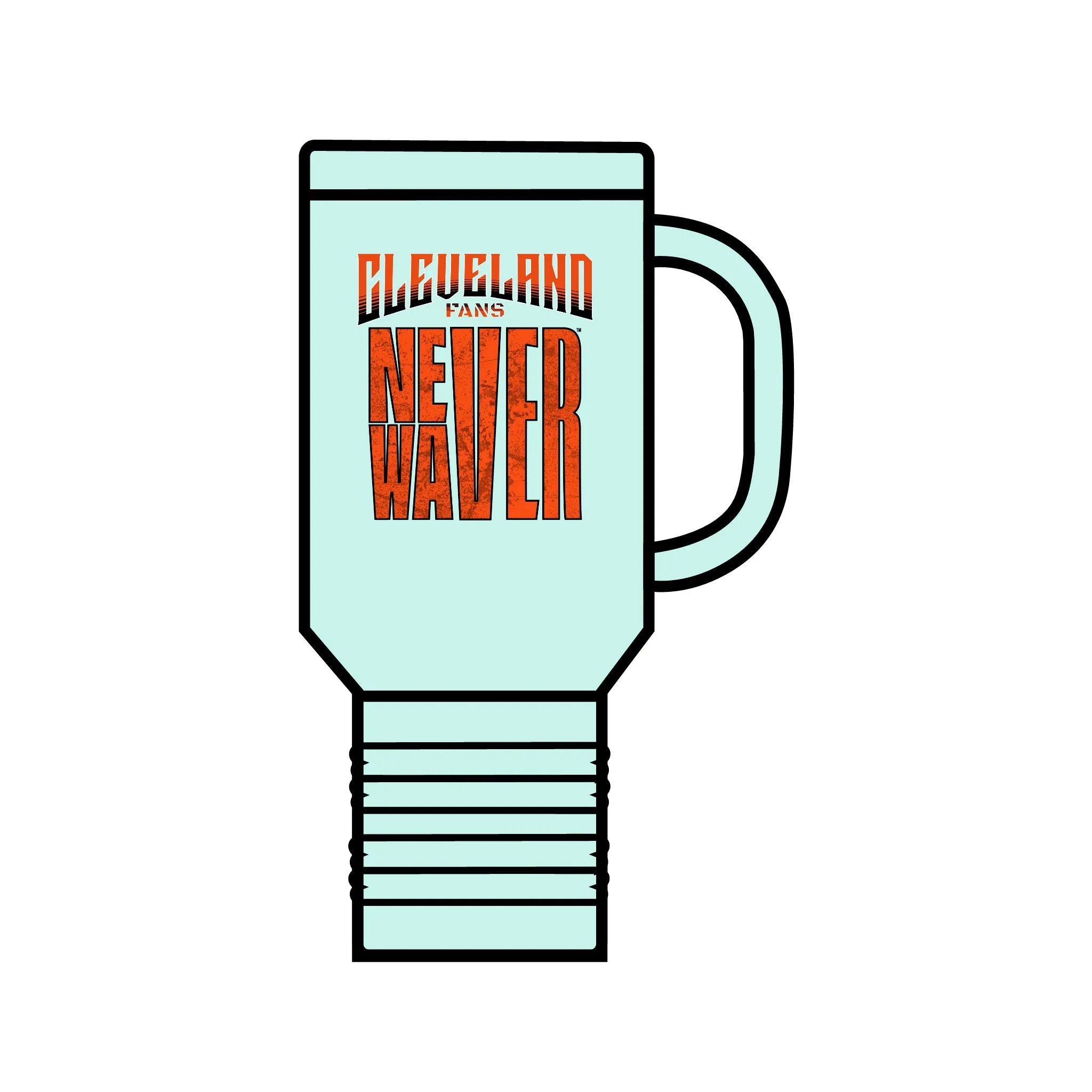 Cleveland Fans Never Waver Insulated Travel Mug, 40oz