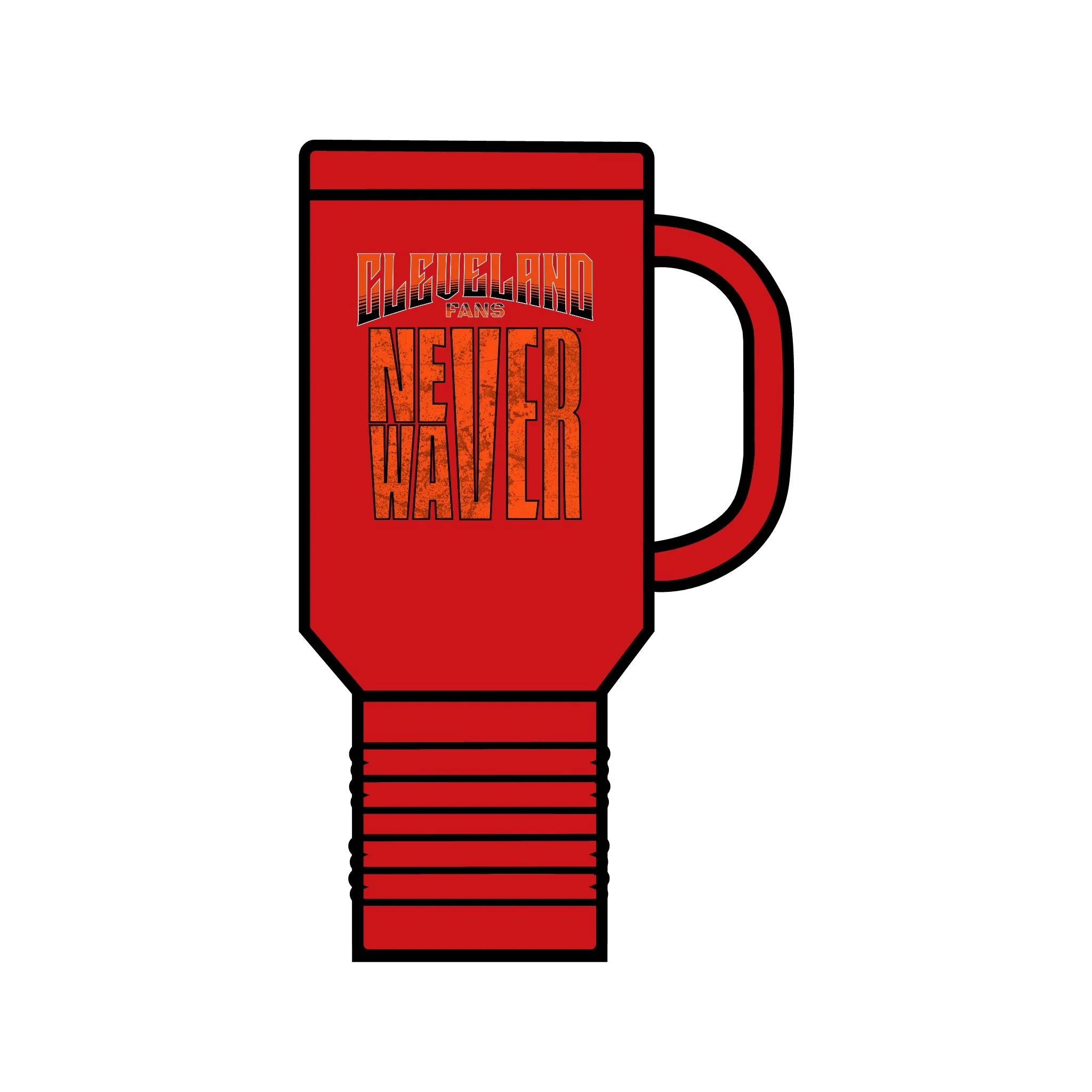 Cleveland Fans Never Waver Insulated Travel Mug, 40oz