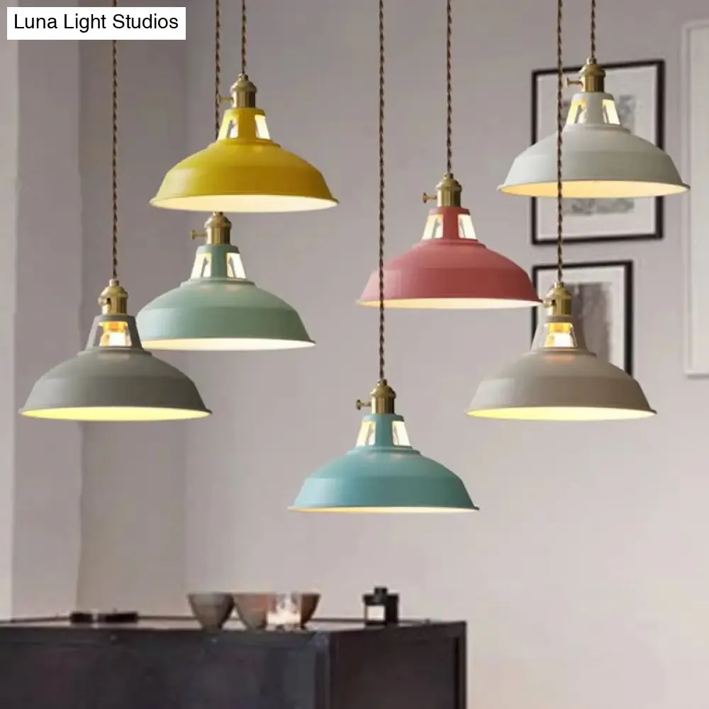 Contemporary Metal Barn Pendant Light Fixture for Restaurants