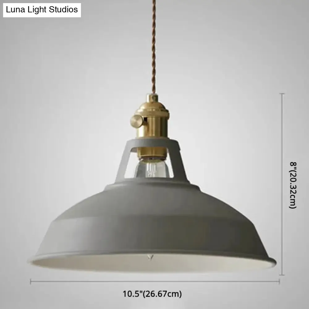 Contemporary Metal Barn Pendant Light Fixture for Restaurants