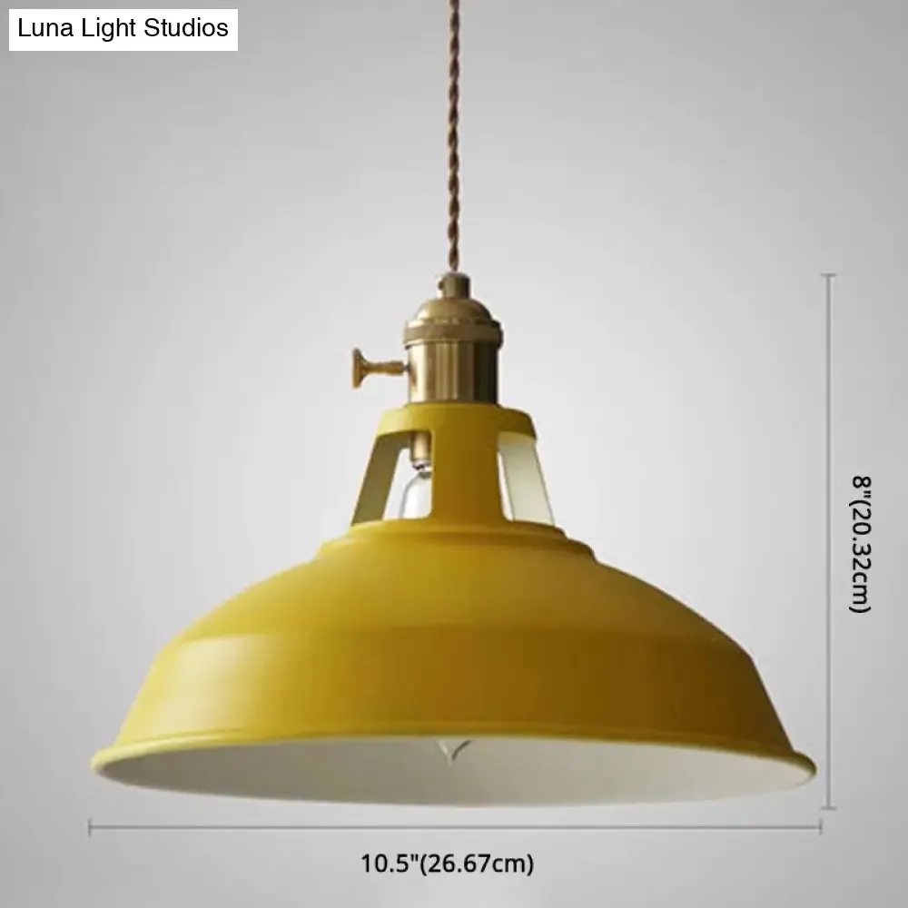 Contemporary Metal Barn Pendant Light Fixture for Restaurants