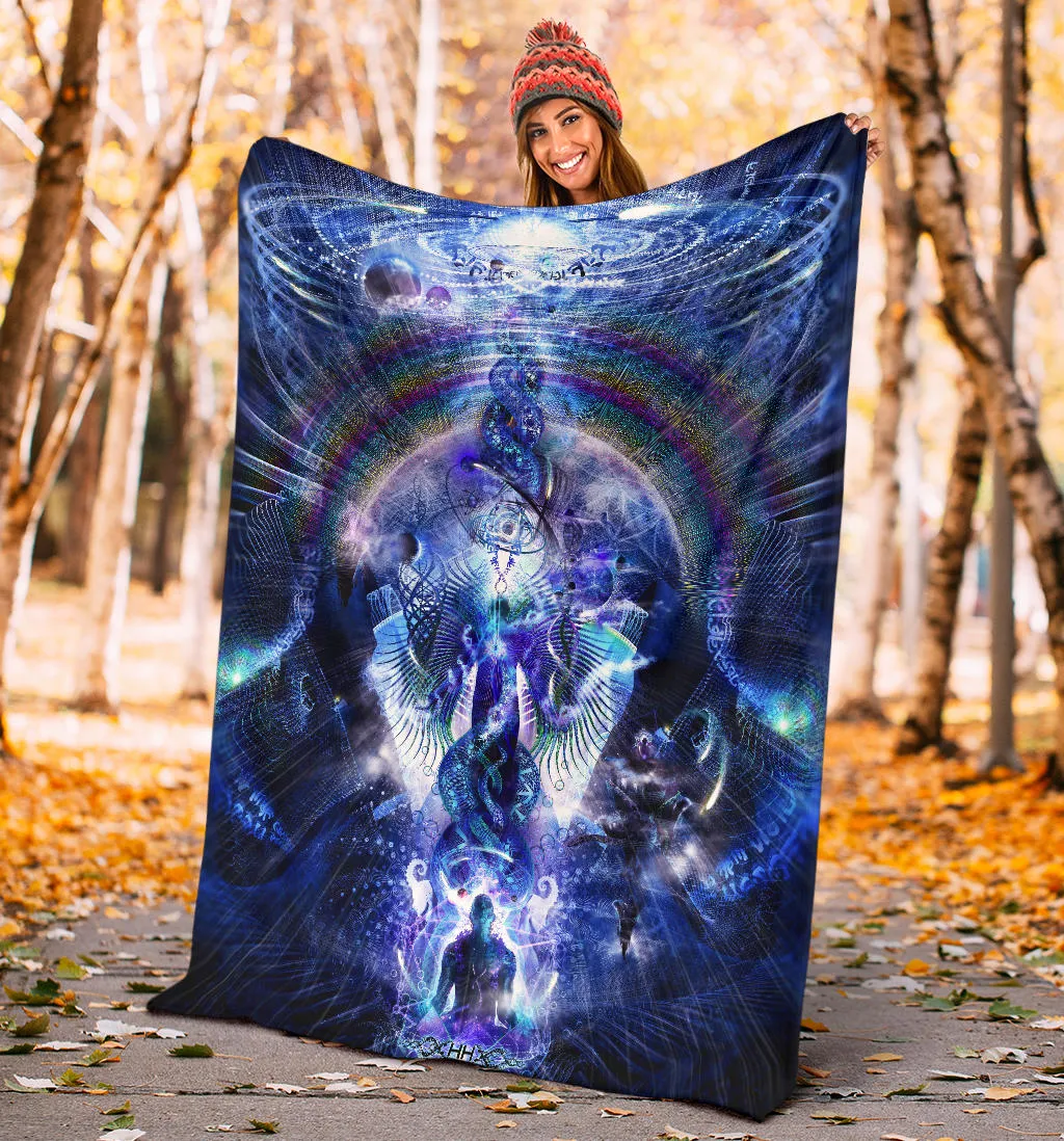 Cosmic Ascension Micro Fleece Blanket