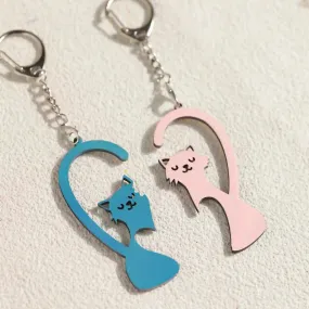 Couple Cat Keychain | DXF | Art,Gift