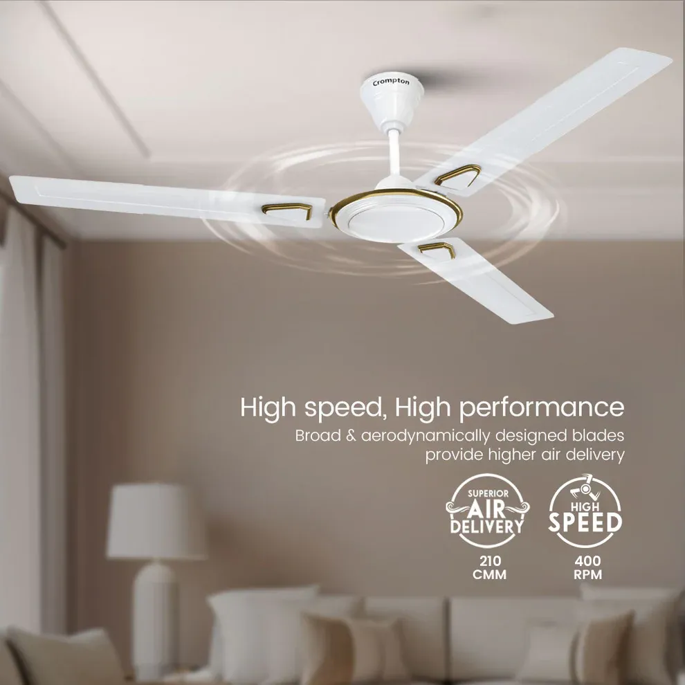 Crompton Surebreeze Super Briz Deco | Star Rated Ceiling Fan