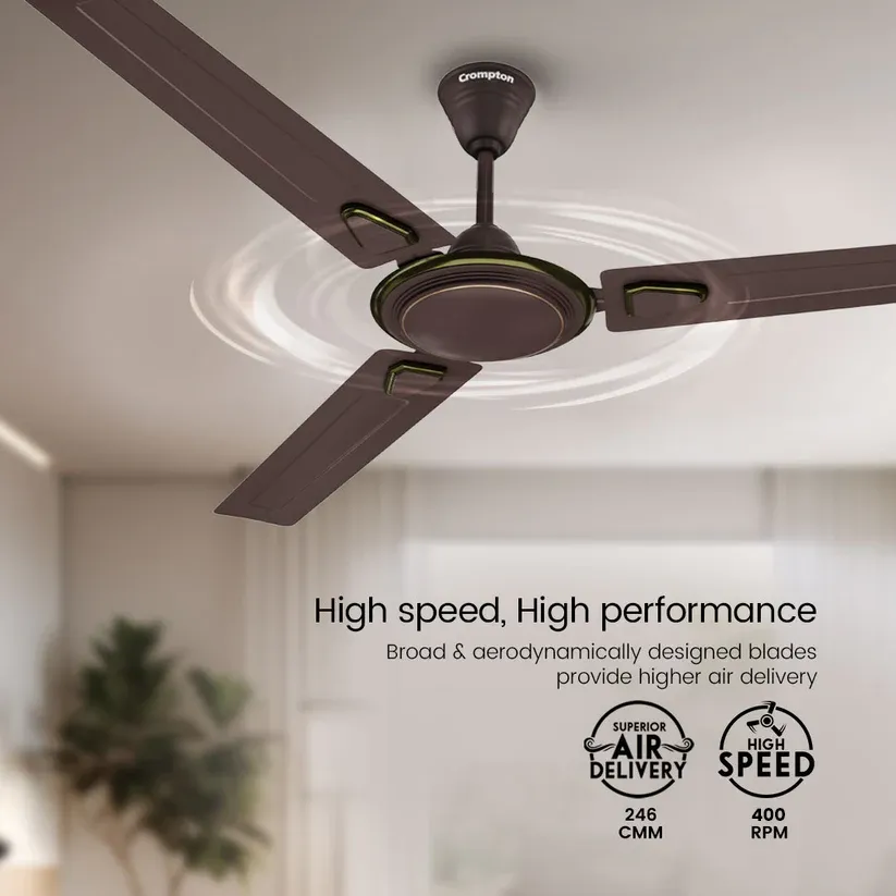 Crompton Surebreeze Super Briz Deco | Star Rated Ceiling Fan