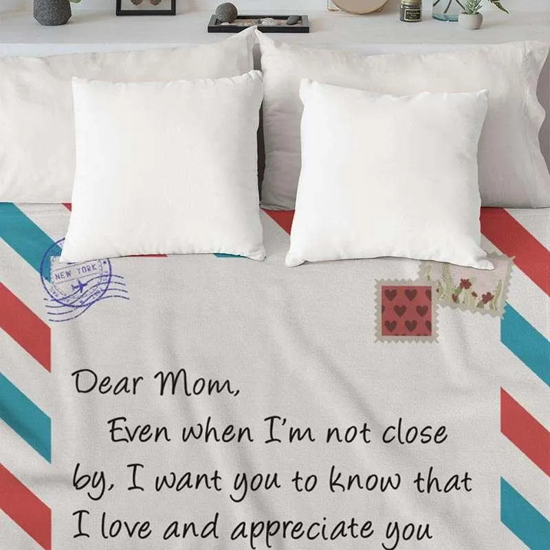 Custom Mom Blanket with Photo-Gift for Mom