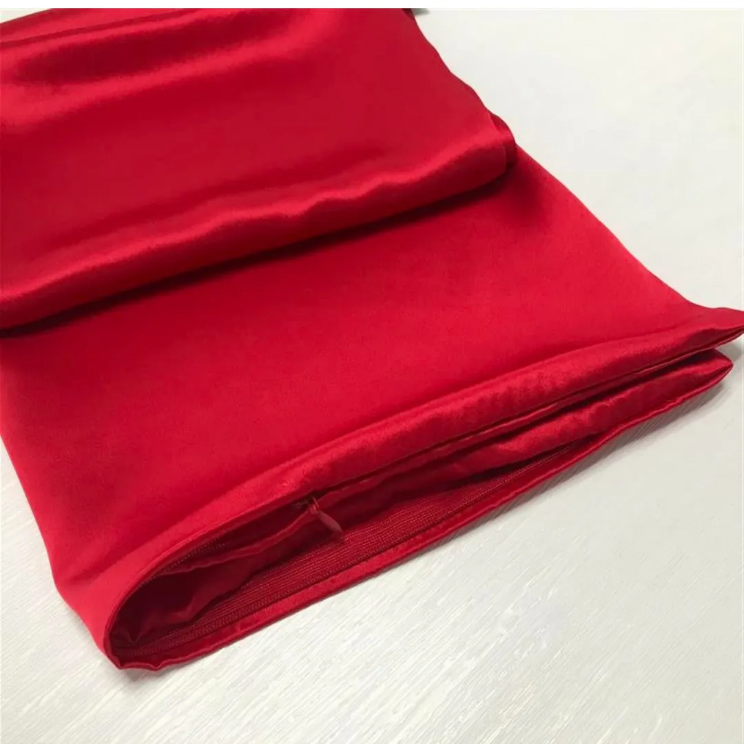 Custom Wholesale Silk Pillowcase 19 Momme Zipper Closure - 50×60cm