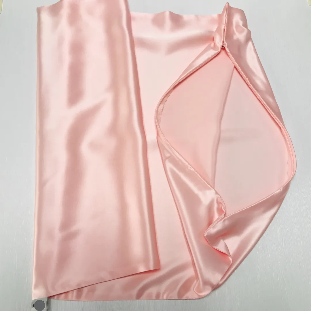 Custom Wholesale Silk Pillowcase 19 Momme Zipper Closure - 50×60cm