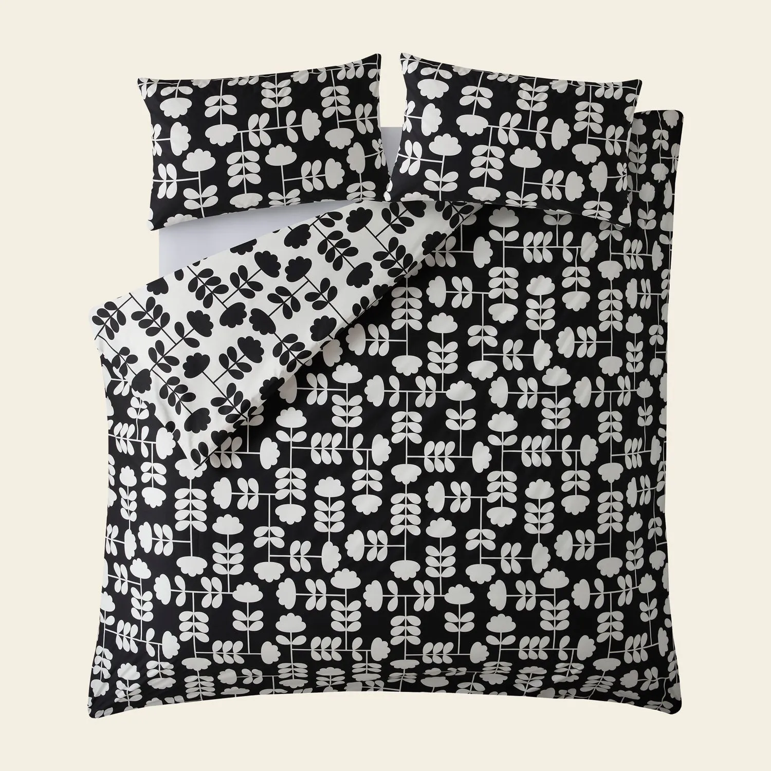 Cut Stem Bed Linen Set - Monochrome