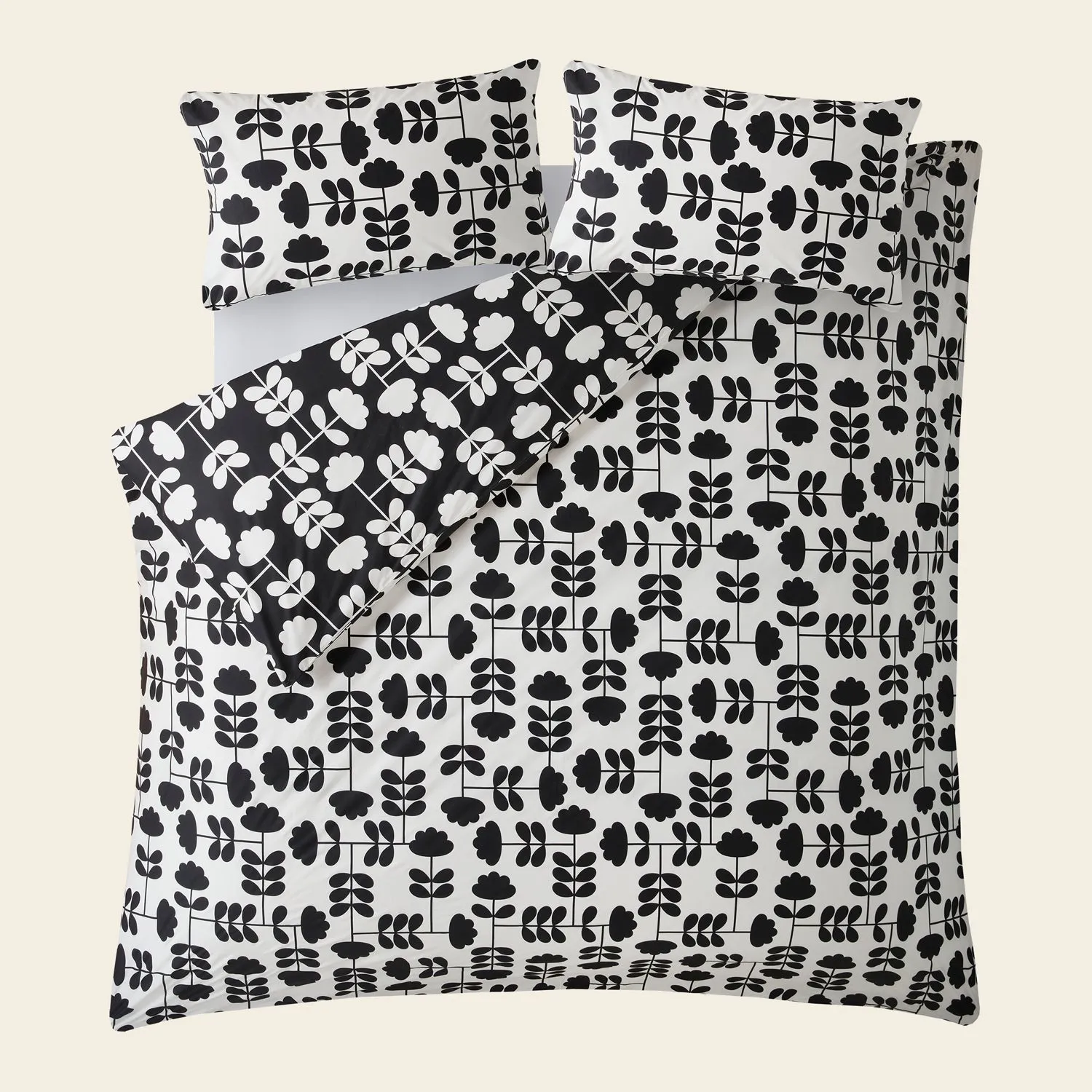 Cut Stem Bed Linen Set - Monochrome