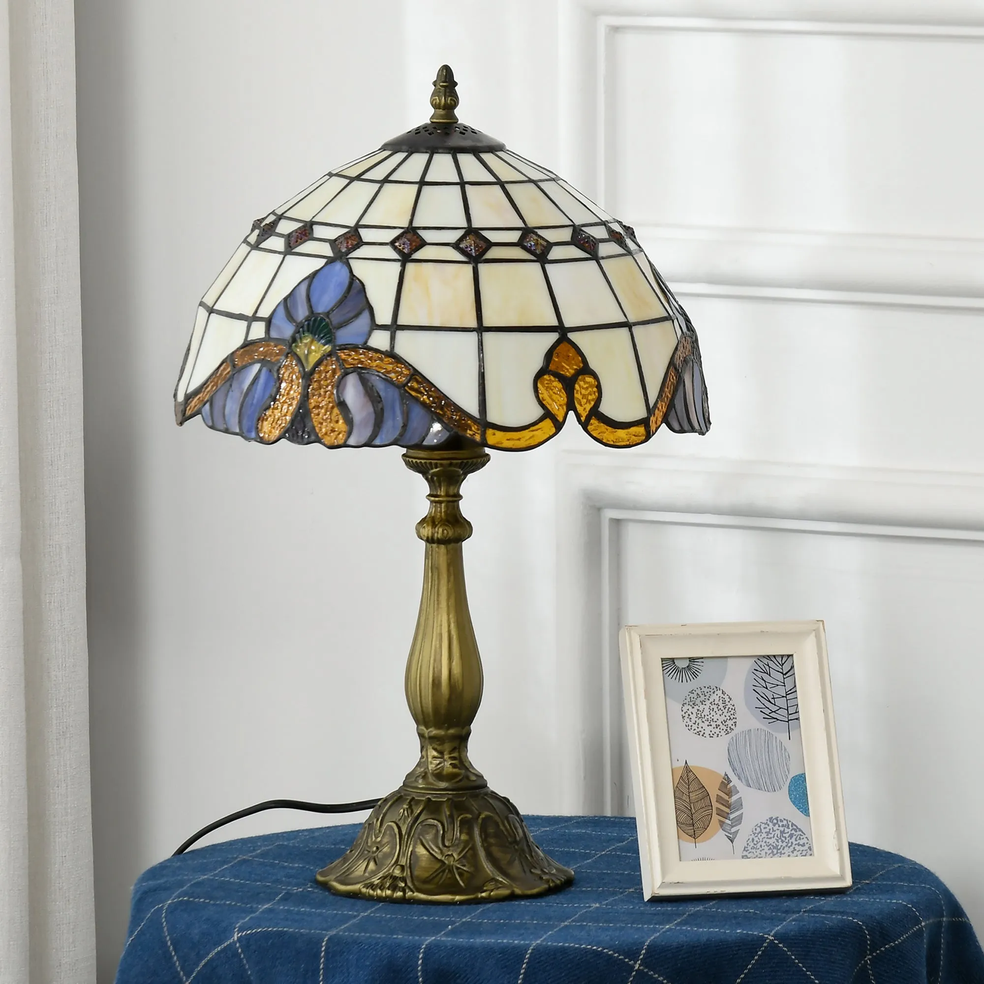 Decorative Table Lamp, for Bedroom Living Room, Bulb not Included