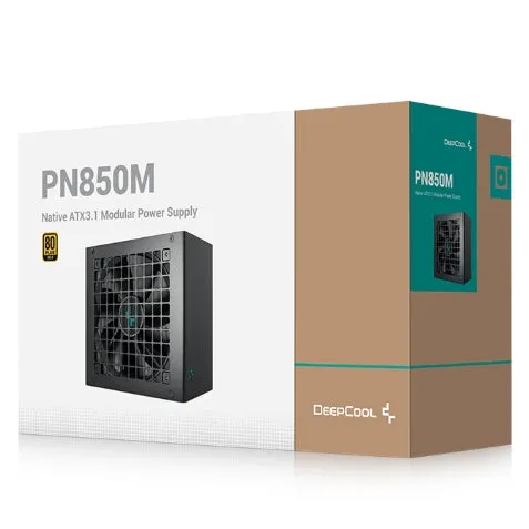 DeepCool PN750M (750W) / PN850M (850W) Fully Modular ATX3.1 Power Supply (PSU) | 80PLUS GOLD / CYBENETICS GOLD