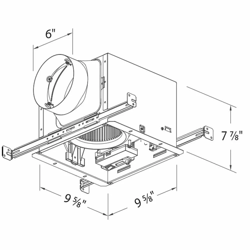 Delta BreezSignature Adjustable 80-110 CFM Bathroom Exhaust Fan With Dimmable LED Light and Night-Light