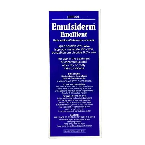 Dermal Emulsiderm Emollient Bath Additive (300ml)