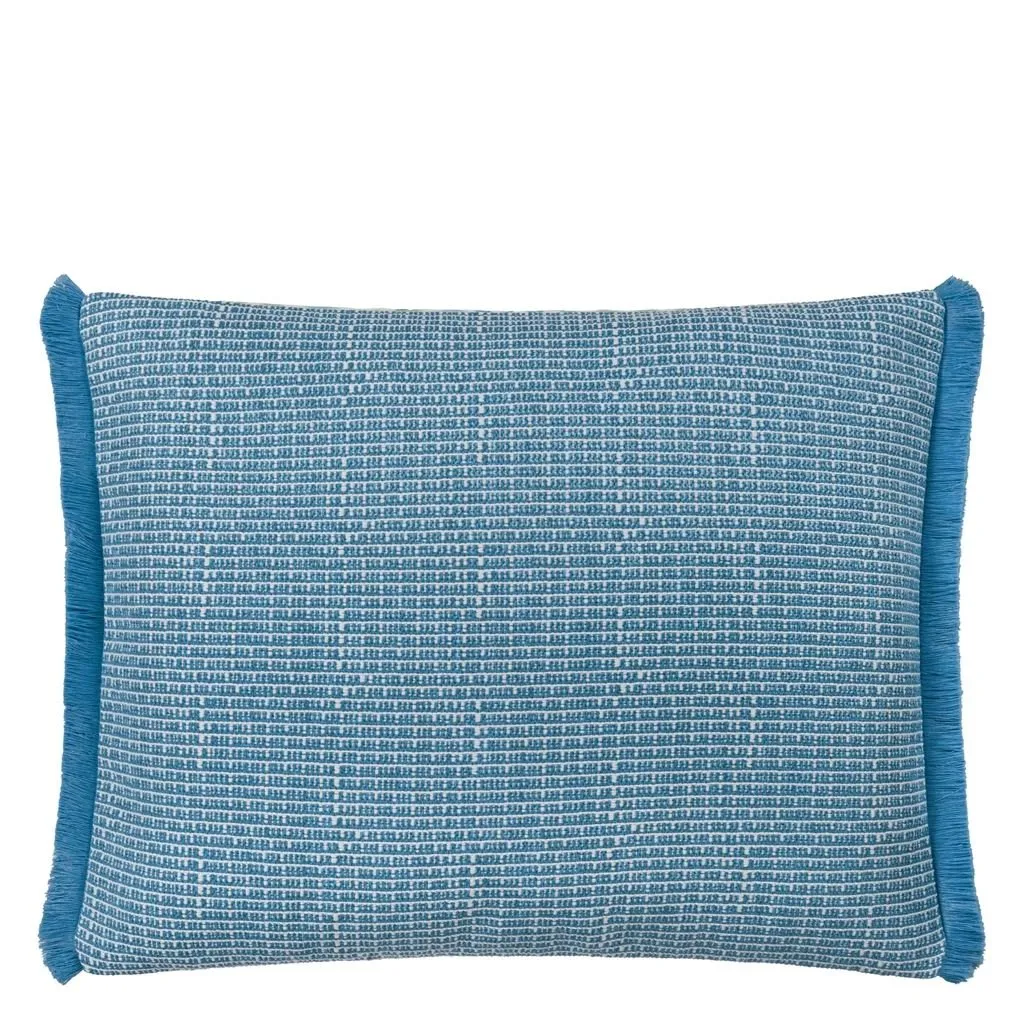 Designers Guild Pompano Aqua Outdoor Decorative Pillow