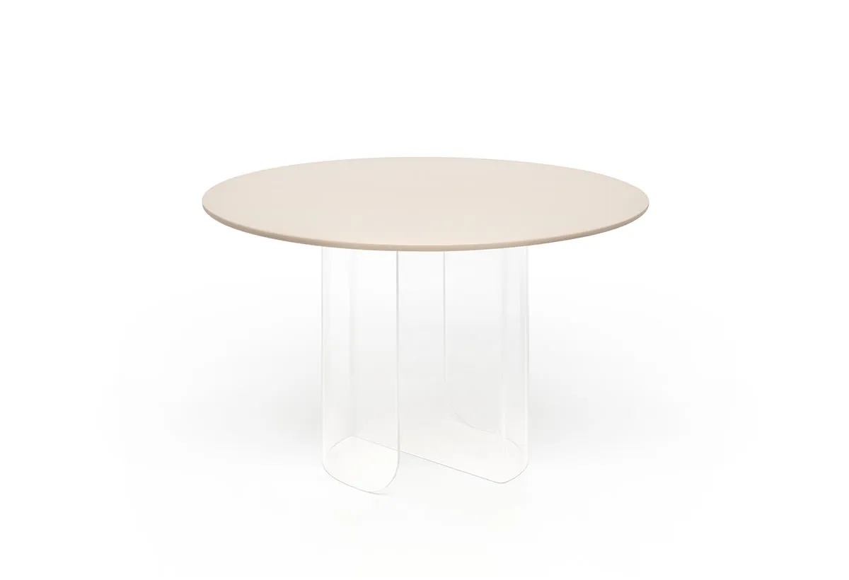 Dining Table - Plateau Round Transparent