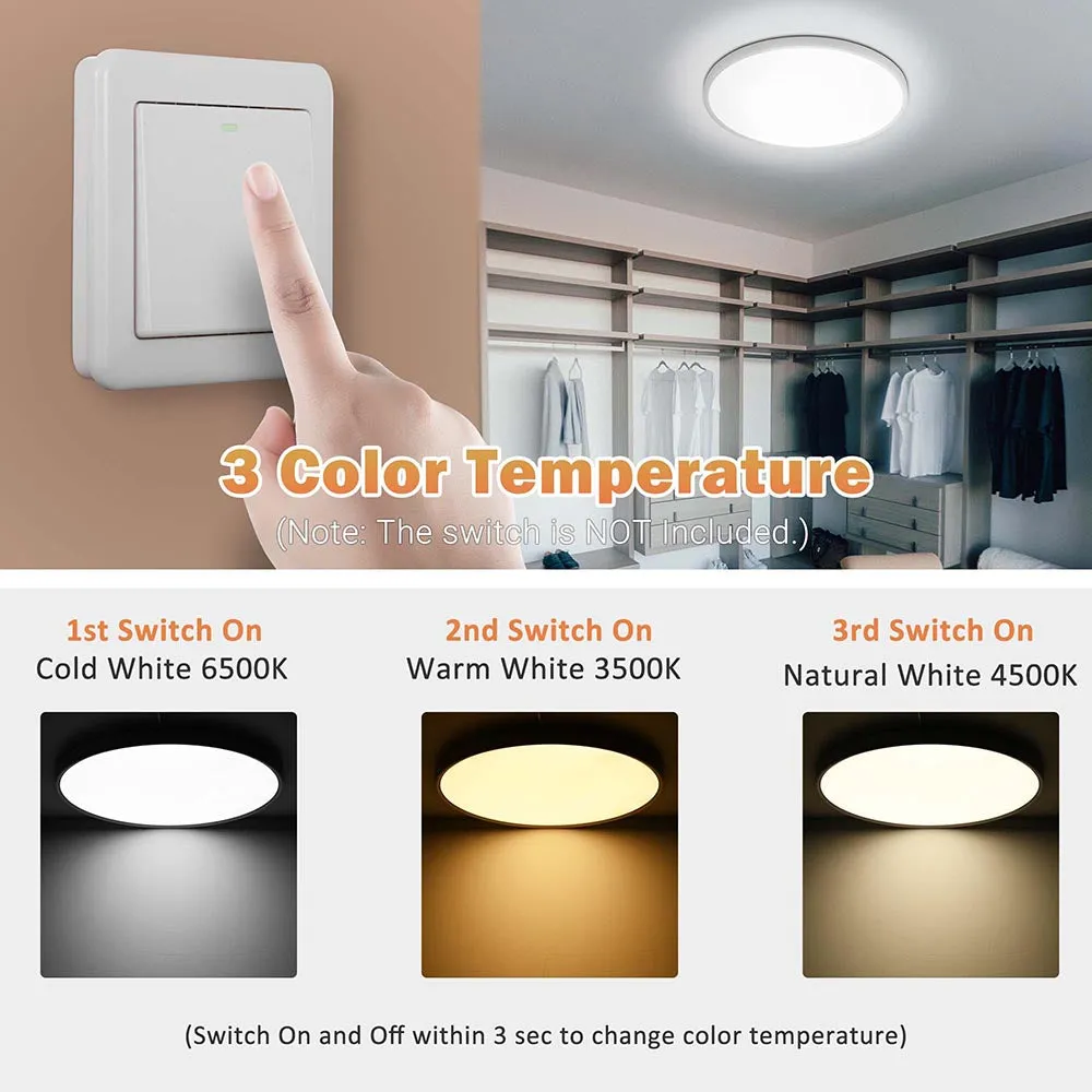 DIY 50W 24" LED Flush Ceiling Light Color Change