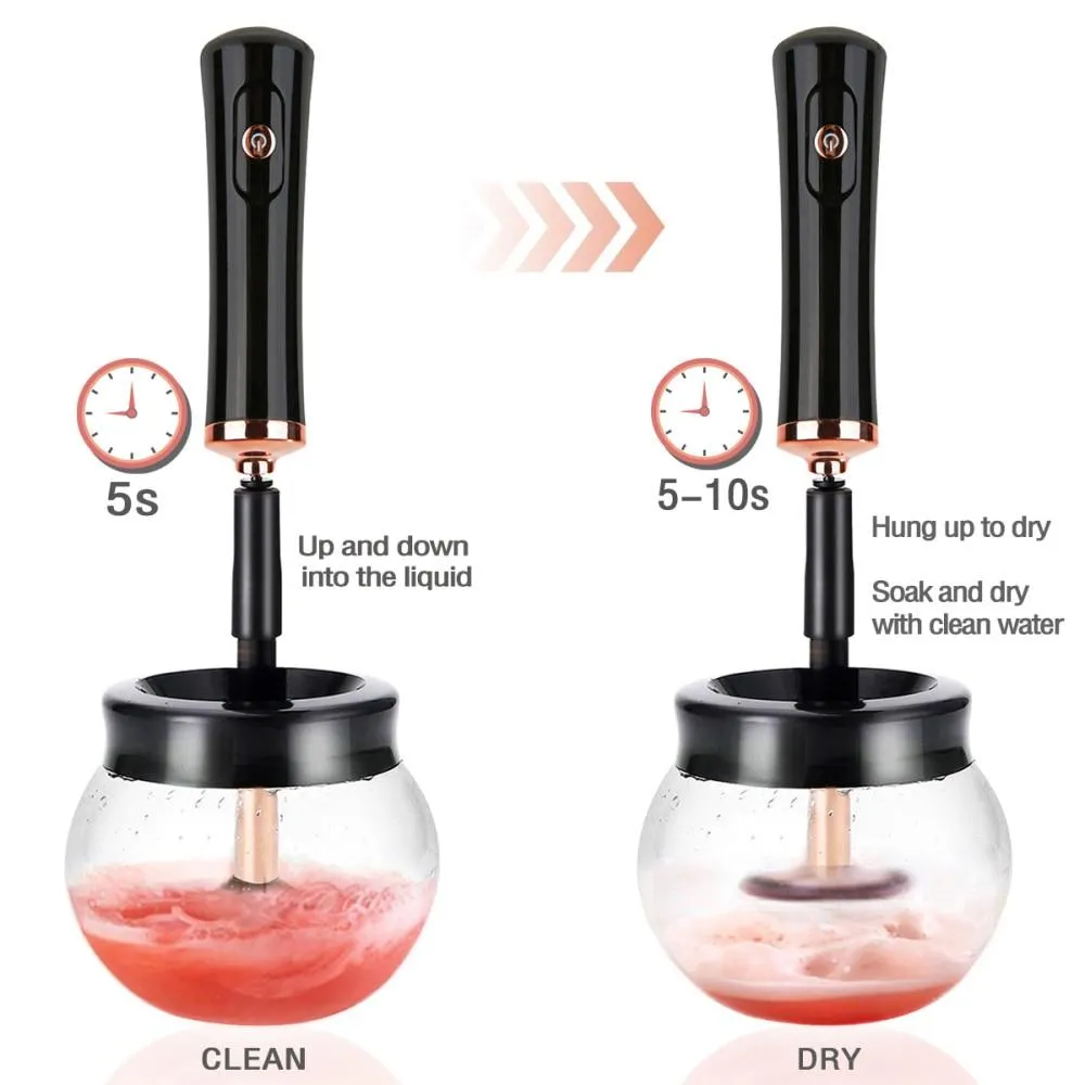 Electric Makeup Brush Cleaner & Convenient Washing Make up  Cleaning Tool Machine