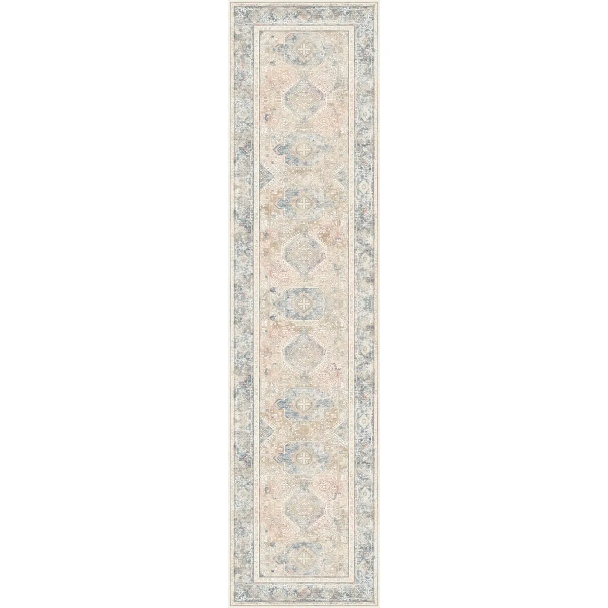 Elera Blue Red Beige Rug