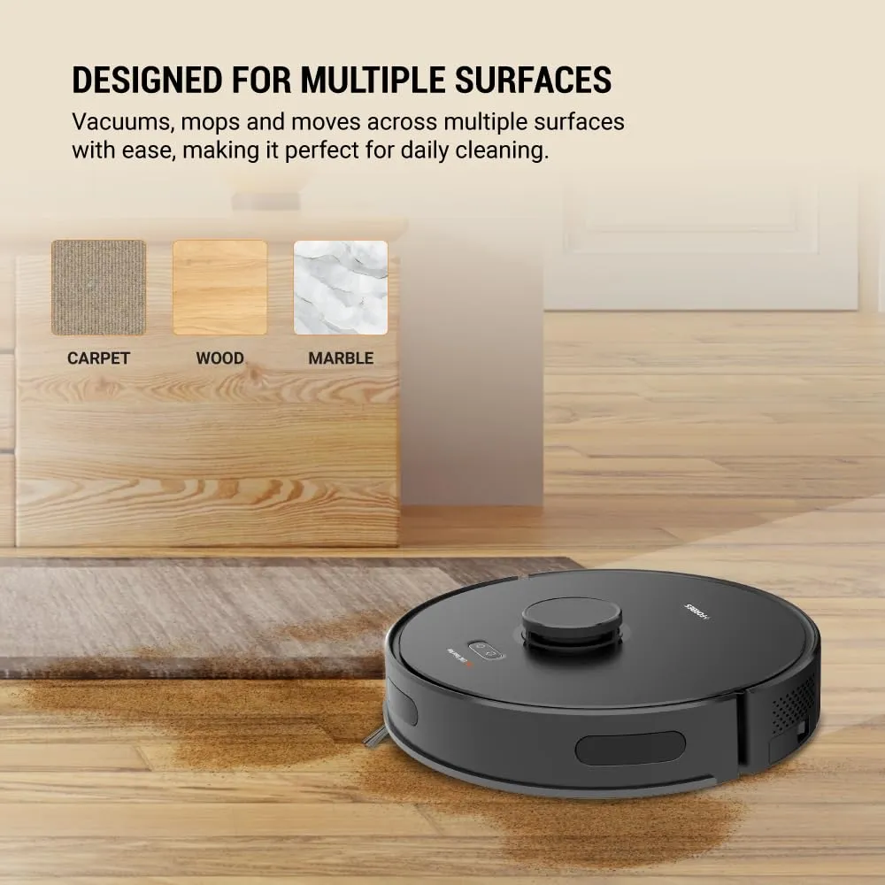 Eureka Forbes Lvac Voice NUO Robotic Automatic Vacuum Cleaner with Smart Voice Control,3D Laser Mapping,Room Zoning,Cleans Silently