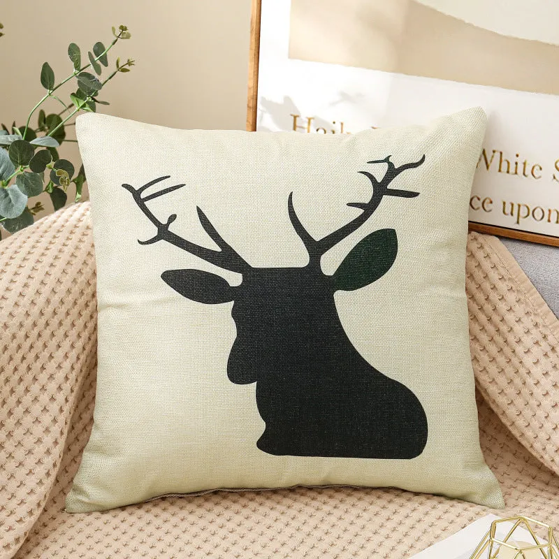 Fabric Decoration Supplies Car Gift Linen Printed Pillows Bedside Cushion Couch Pillow