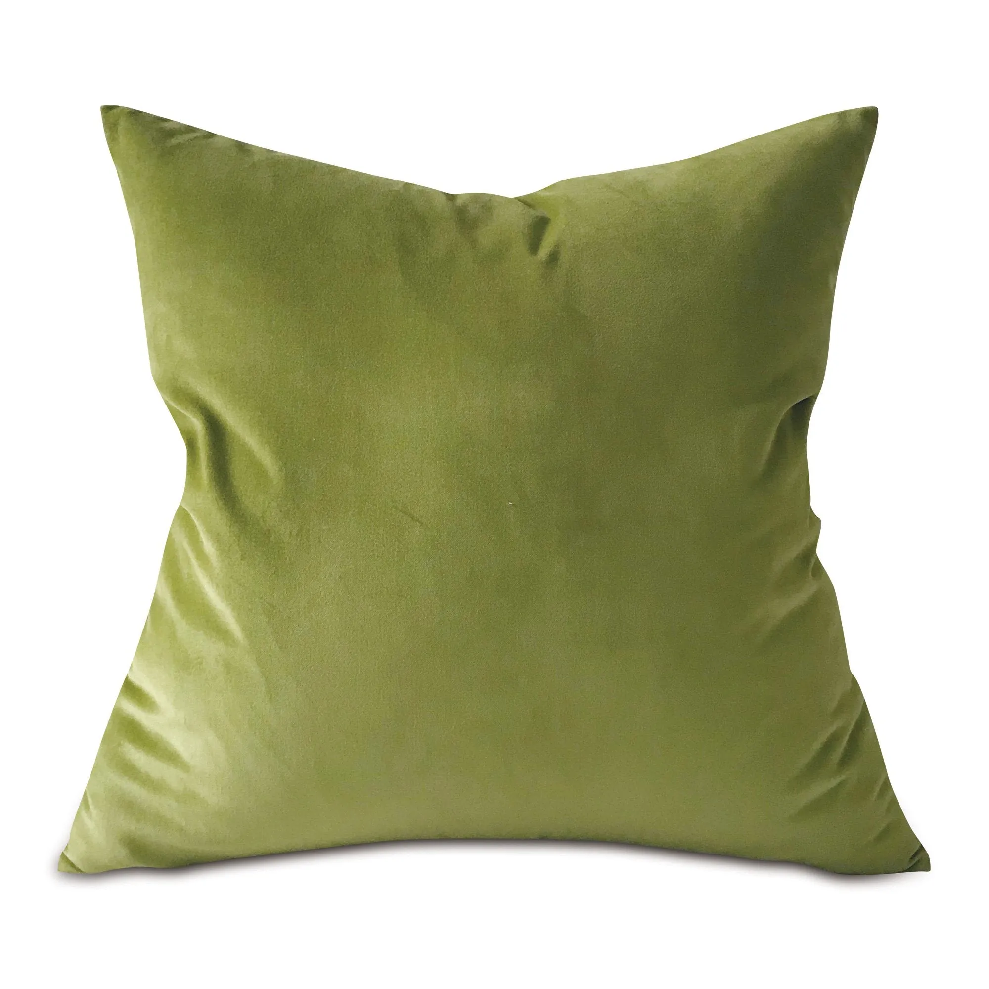 Fern Green Lux Velvet Throw Pillow Cover 22x22