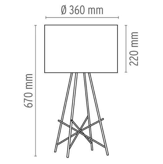 FLOS Ray T Table Lamp - White Metal