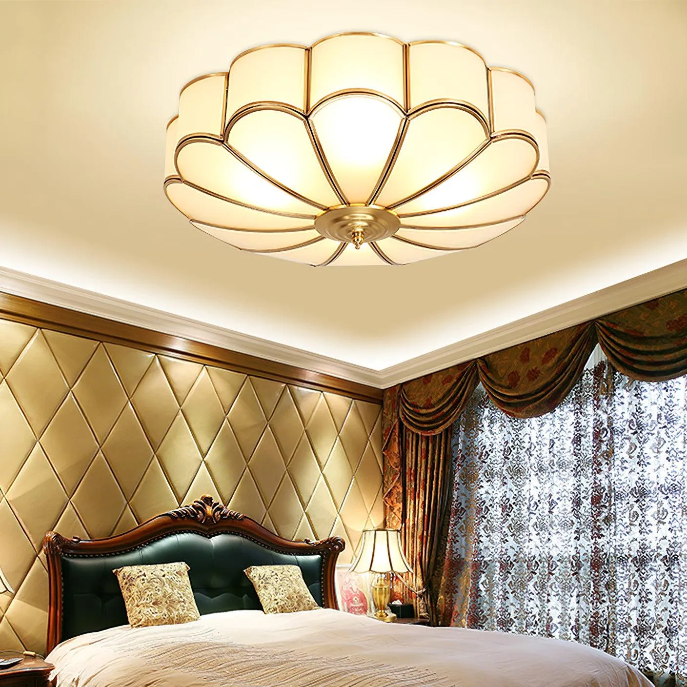 Flower Shape Glass Recessed Ceiling Light