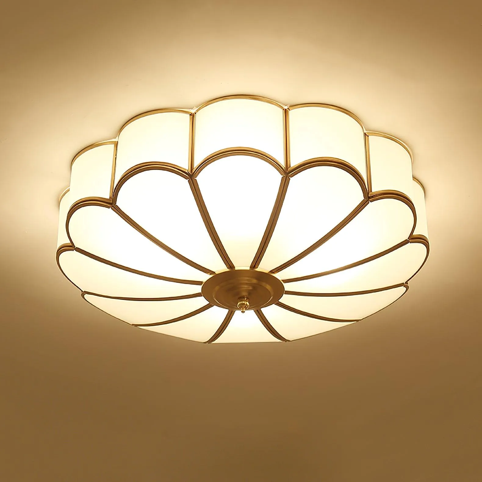 Flower Shape Glass Recessed Ceiling Light