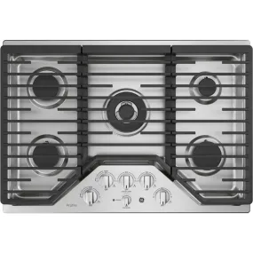 GE Profile 30" Built-In Deep-Recessed Edge-to-Edge Gas Cooktop Stainless Steel - PGP9030SLSS