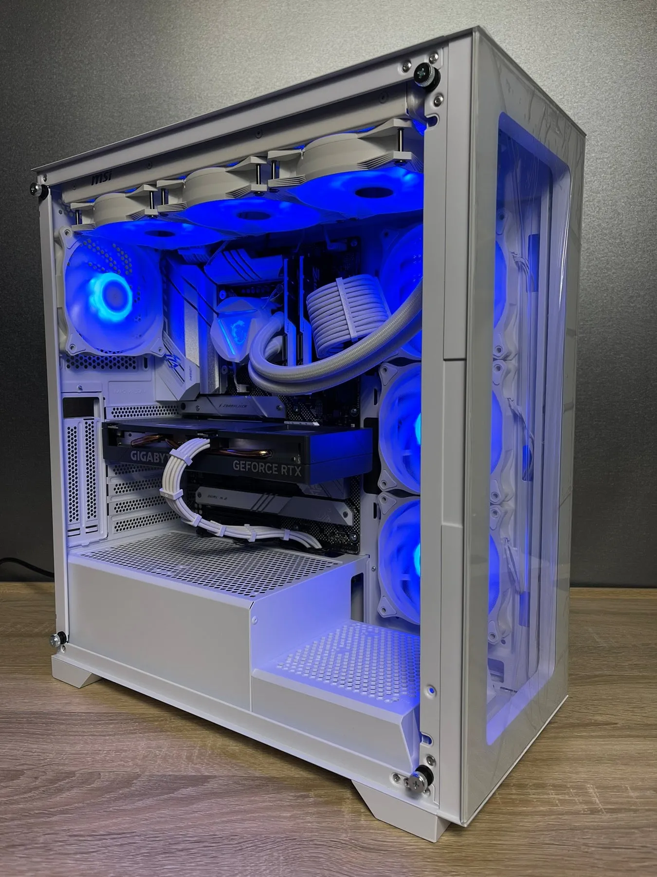 Gembird PC Case Gaming Fornax X450MAX ARGB White