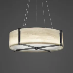 Genesis 17390-36-SFM Indoor/Outdoor Semi Flush Mount Pendant By Ultralights Lighting