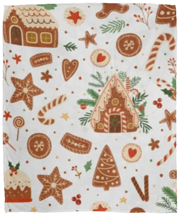 Gingerbread Christmas Blanket